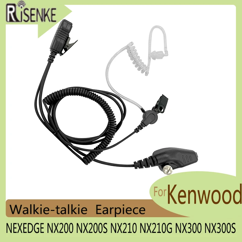 

Walkie Talkie Earpiece Headset for Kenwood,NEXEDGE,NX200,NX210,NX210G,NX300S,NX410, NX411, NX5200,NX5300, NX5400, TK2140, TK2180