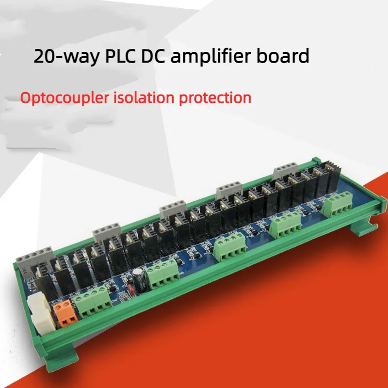 20 PLC DC Transistor Output Amplifier Board Power Output Optocoupler Isolation Protection Non-contact Relay