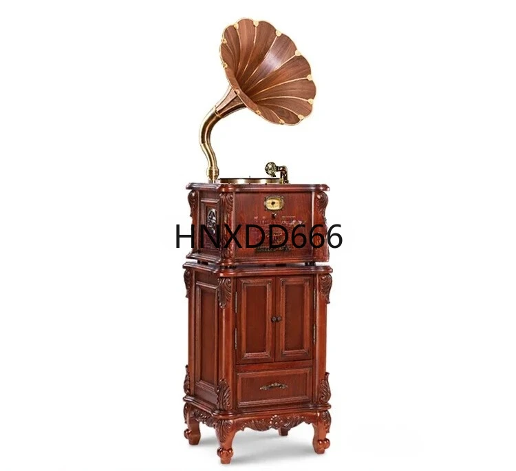 

Gramophone retro antique vinyl record player 62X vintage record player European living room stereo