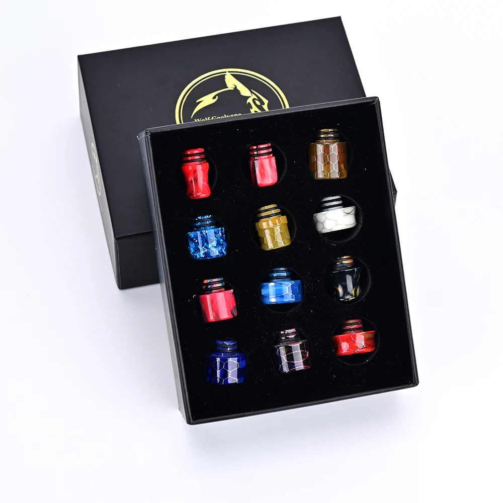 12 قطعة 810 طرف بالتنقيط 510 طرف بالتنقيط vape بالتنقيط لخزان vape atomizer mtl rta rda rdta