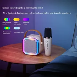 K12 Bluetooth Karaoke Microfone, Áudio High-End, Alto-falante Home pequeno, Coluna de canto infantil, Coluna profissional