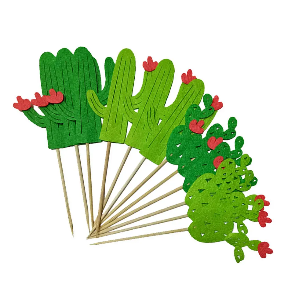 

24pcs Cupcake Toppers Cake Toppers Birthday Cupcake Decorations Paper Wedding Toothpick Hawaii Party Supplies