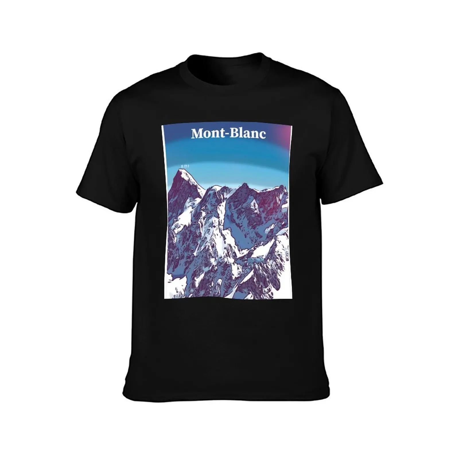 Beautiful Mont-Blanc T-Shirt Plus Size Summer Casual T-Shirt
