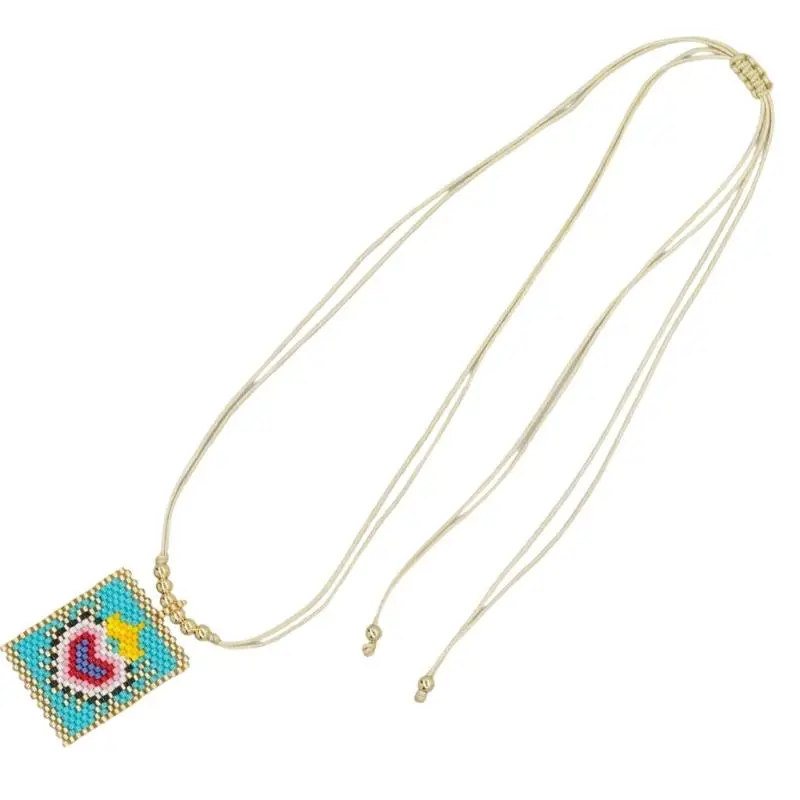 31BB Romance Crown Heart Pearls Necklace Bohemian Styles Jewelry Gift for Her