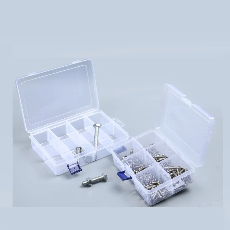 Master Xu Pro Multi-Grid Parts Box Electronic Components Small Screw Accessories Transparent Plastic Storage Classification Grid