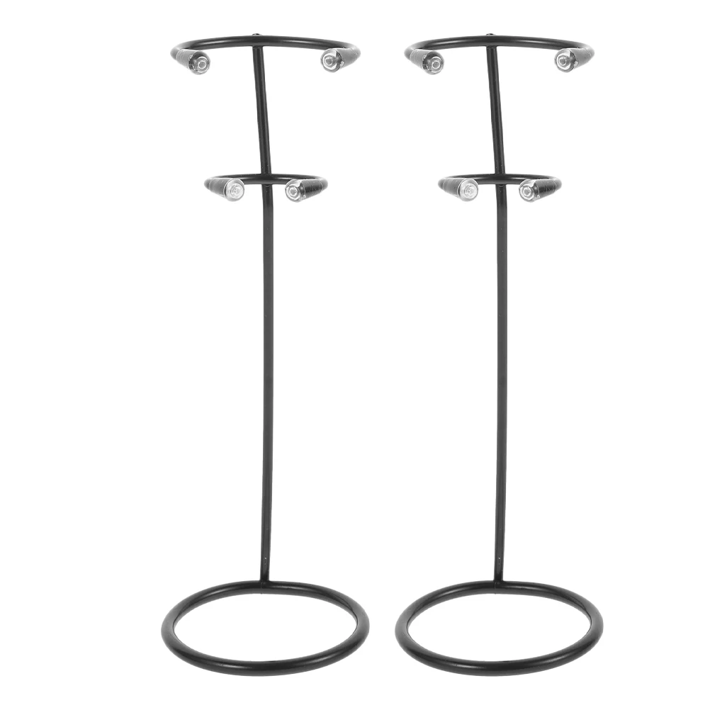 

2 Pcs Stainless Steel Egg Beater Stand Frother Holder Coffee Counter Whisker Dad Desktop Only