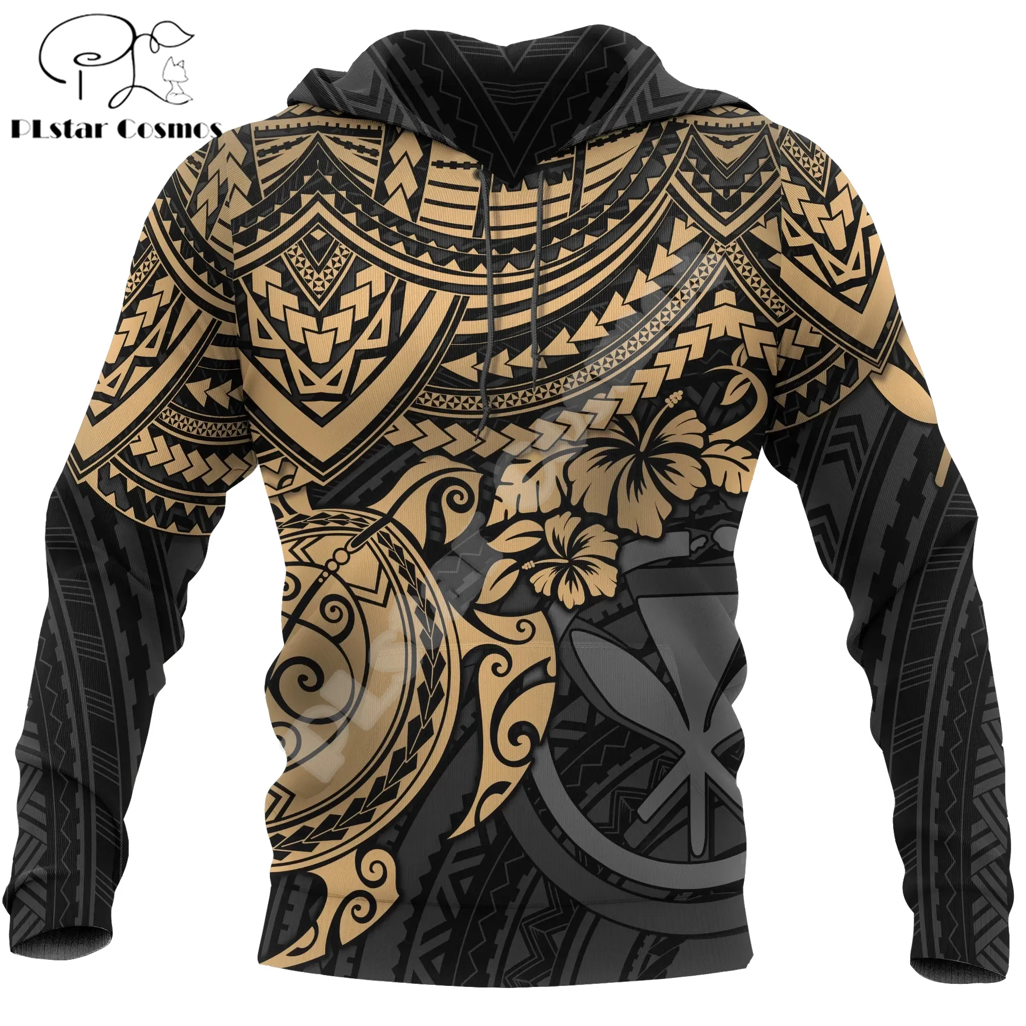 

Polynesian Hawaii Kanaka King Country Flag Tribe Hawaiian Vintage Tattoo Retro 3DPrint Pullover Harajuku Casual Hoodies Jacket O