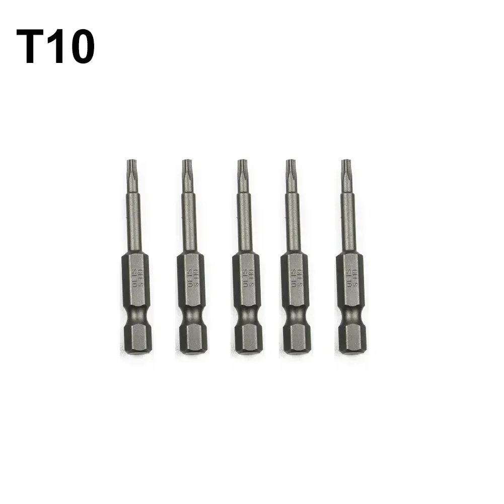 Drill Bits Screwdriver Bits Screwdriver Bits T8-T40 50mm 5PCS Five-Point Hand Tools Pentacle Star Head Screwdrivers Kits