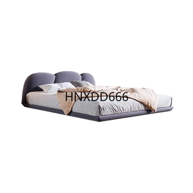 

Italian Designer Luxury Bed 200×180cm Loft Floating Modern King Double Bed Headboards Cabinets Adults Camas Bedroom Furniture