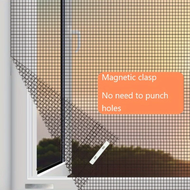 Magnet Window Screen Clips Removable Reusable Mosquito Net Fasteners Punch Free DIY Installation Insect Screen Buckles for Home