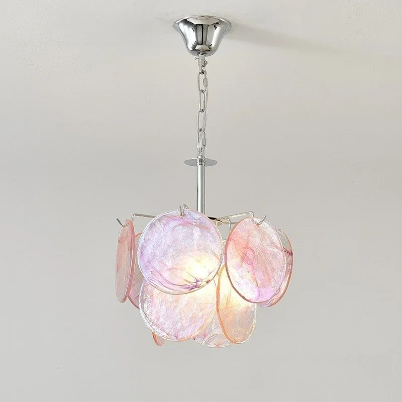 Modern Classical Beauty Handmade Stained Glass Chandelier For Bedroom Living Room Dining Room Italian Home LED Lighting Fixtures