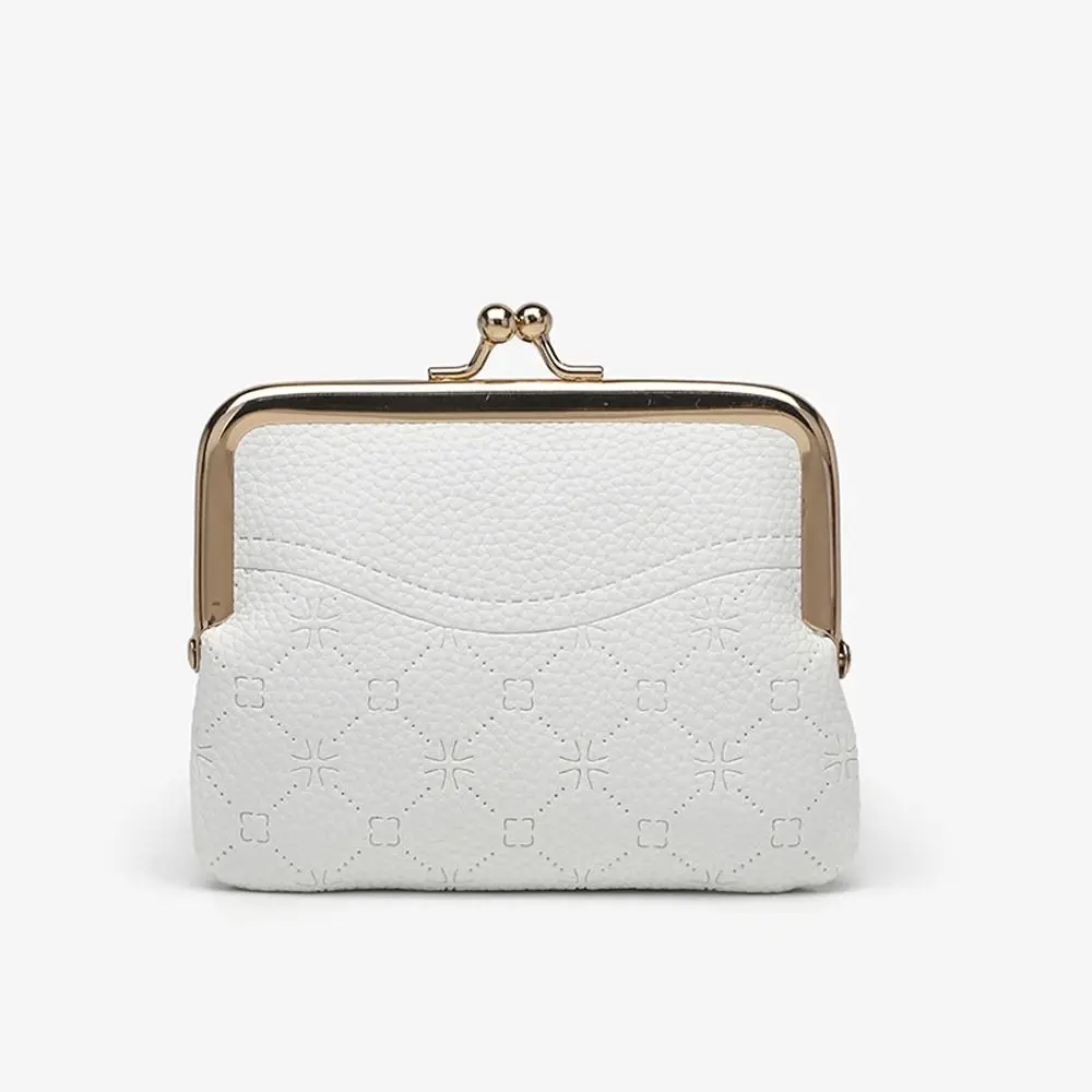 

Storage Bags PU Leather Coin Purses Flower Stripe Money Bag Small Make Up Bags Girls