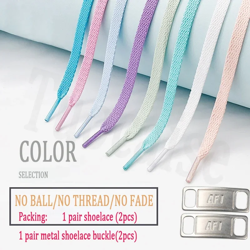4Pcs AF1 Shoelaces Combination Classic Soft Flat Laces and Shoe Decoration Suit Sneaker Shoelace Air Force One Shoes Accessories
