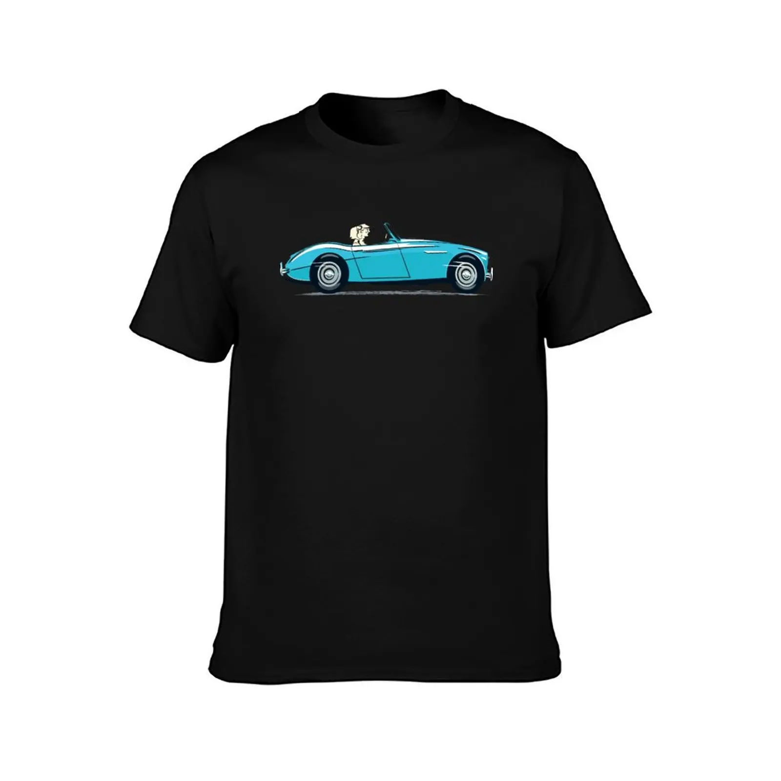 Healey Blue AH 3000 in 1959 launch promotion style T-Shirt Casual Simple Design Short Sleeve Shirt T-Shirt