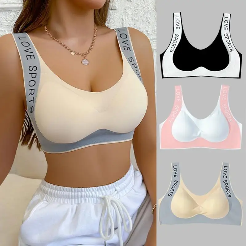 Women Sport Yoga Bra Seamless Ladies Underwear Large U Sports Bra For Cup Running Yoga Gym Crop Top Female Sportswear Brassiere