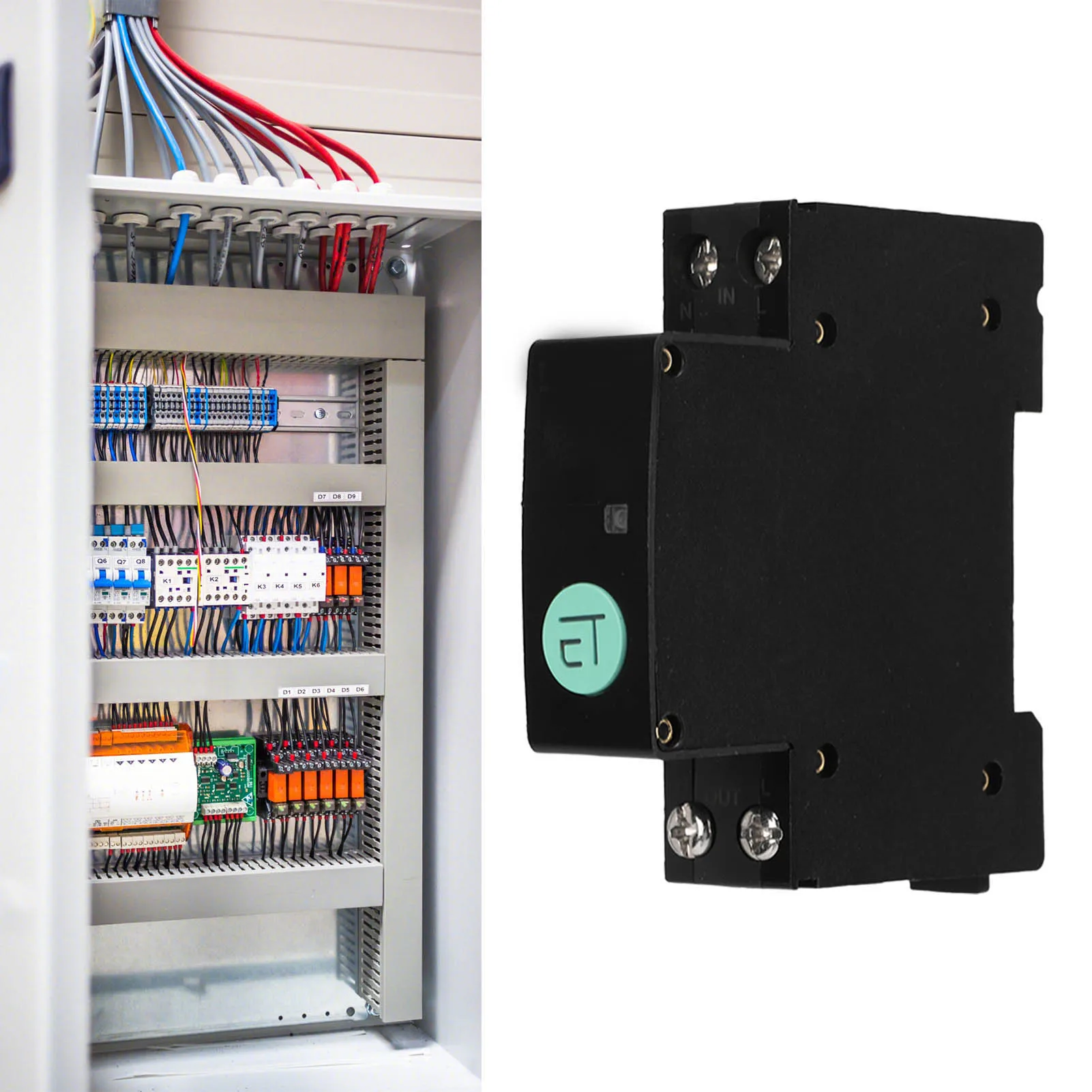 

Автоматический выключатель, установленный на рейке, Wi-Fi, интеллектуальный автоматический выключатель, дистанционное управление, схема голосового таймера на рейке, 110‐220 В