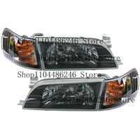 1Pc Suitable for, Toyota Corolla AE100 AE101 Modified Headlights, Black Background Corner Lights, Black Background Headlights