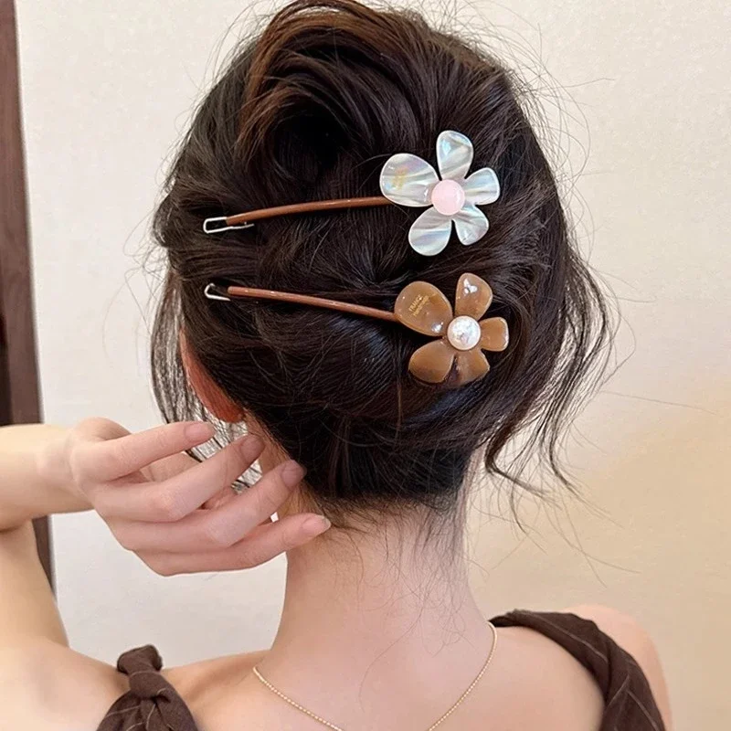 

Spring and Summer Simple Flower Hairpin Decoration for Women's High-end One-piece Hairstyle 2025 New Style Hairpin