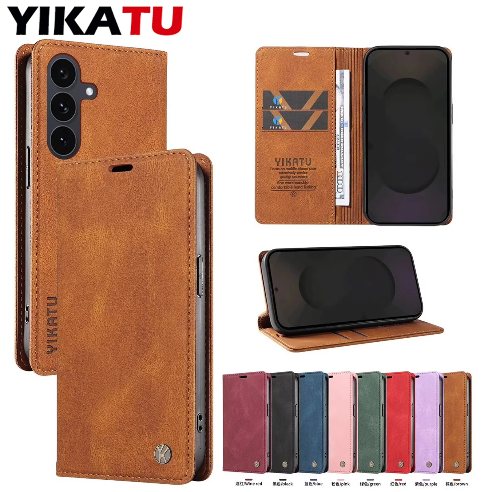 Wallet Flip Leather Case For Samsung Galaxy S20 FE 2022 S10 Lite S10 E S8 S9 Plus S7 Edge Note 20 Ultra 10 Pro 5G 10 9 8 Cover
