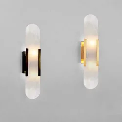 Modern Creative Circle Alabaster Chandeliers Design Of Suspended Linear Marble Pend  bedroomant Light Circular Pendant Lamp