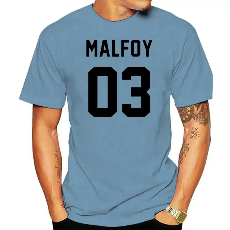 DRACO MALFOY T-SHIRT MALFOY 03 Moda Hipster T-shirt unisex Nera nuova maglietta da donna in cotone 2022 moda femminile