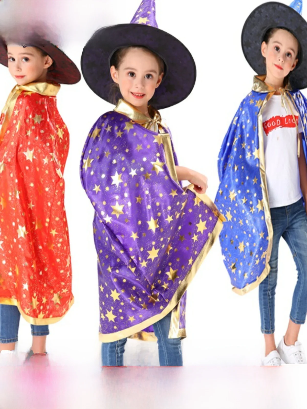 عباءة طالب للهالوين، زي ساحرة للجنسين، ملابس أداء لرياض الأطفال وعروض المسرح