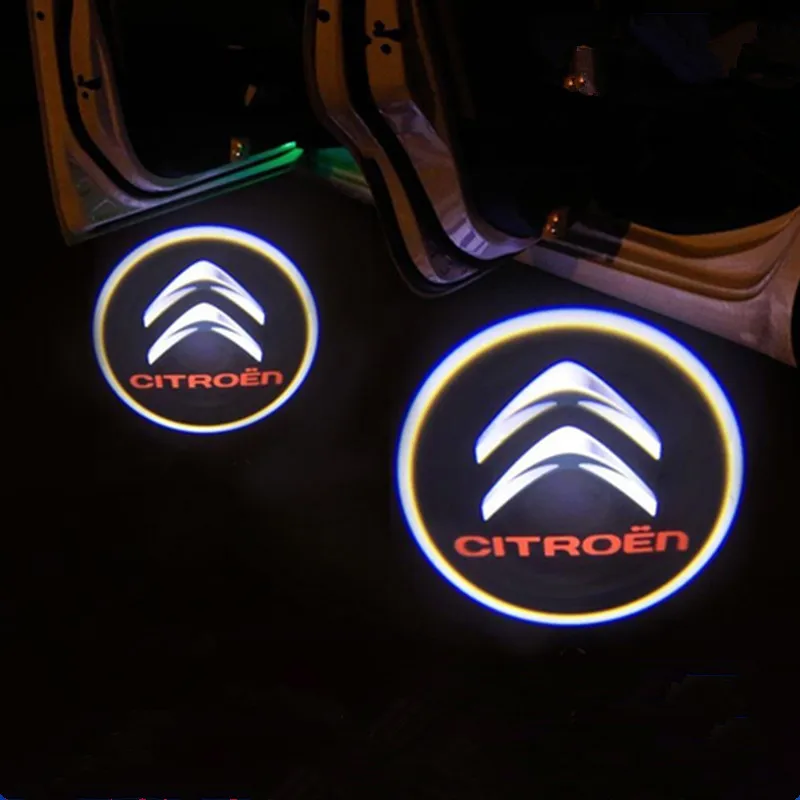 LED Car Door Logo Light Ghost Shadow Welcome Lamps For Citroen C4 C5 C3 C8 Xsara Picasso Saxo DS3 X7 Car Decoration Accessories