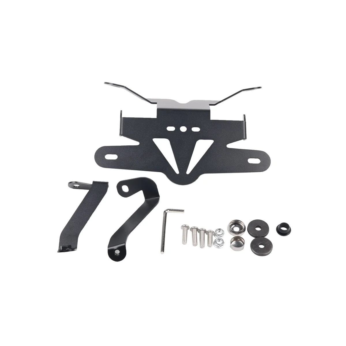 

Motorcycle Rear License Plate Holder LED Light Mount Rear Tail Frame Bracket for 800NK