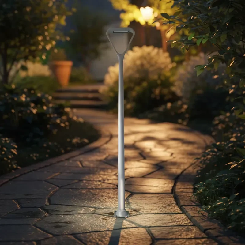 Outdoor Garden Aluminum IP66 AC 50W LED High Pole Landscape Light with Remote Control CRI 70 4100K Neutral White 5-Year
