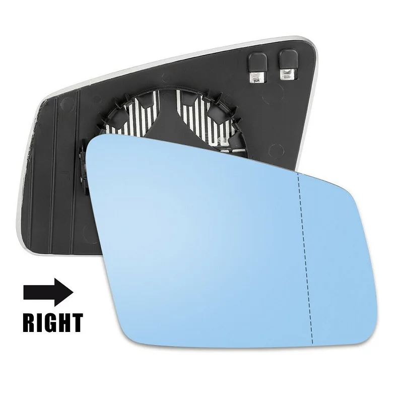 Right and Left Side Rearview Mirror Glass Blue Replacement for Mercedes Benz W212 204 221 A2128100221