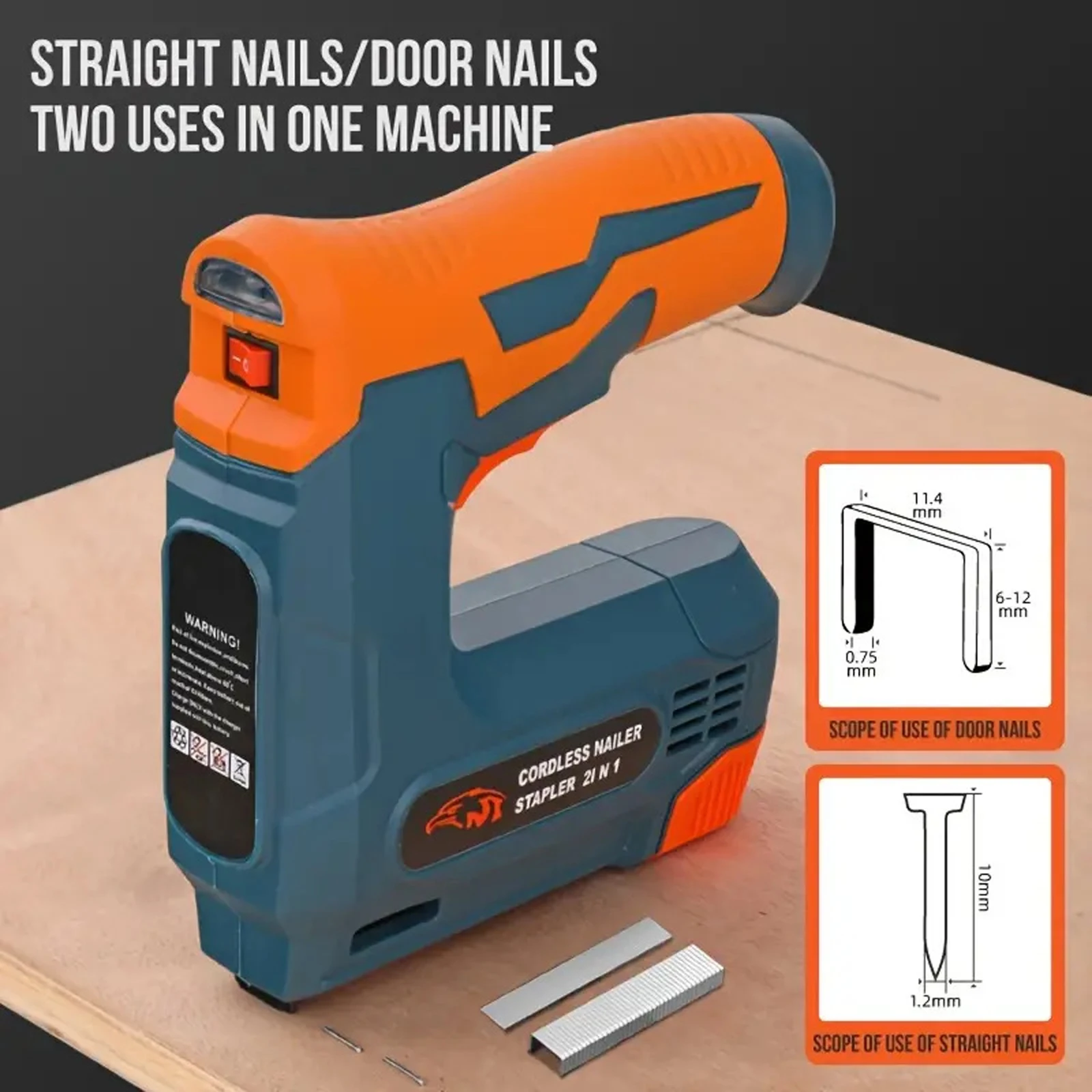Pistol Stapler Listrik dengan  - Nail Gun Brad ulasan dan harga