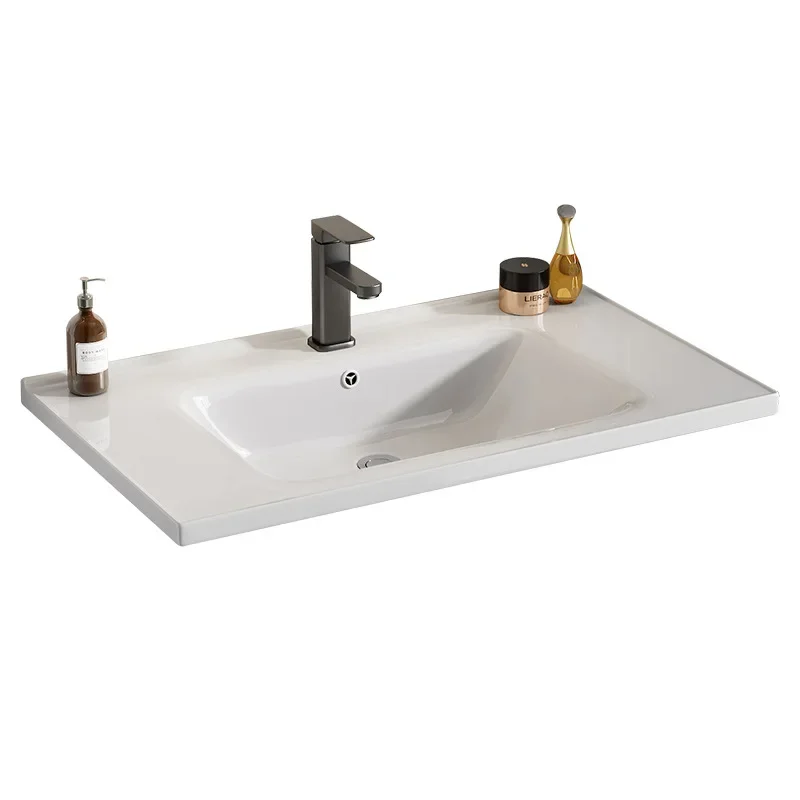 

Ceramic single-hole wash basin semi-embedded wash basin 3