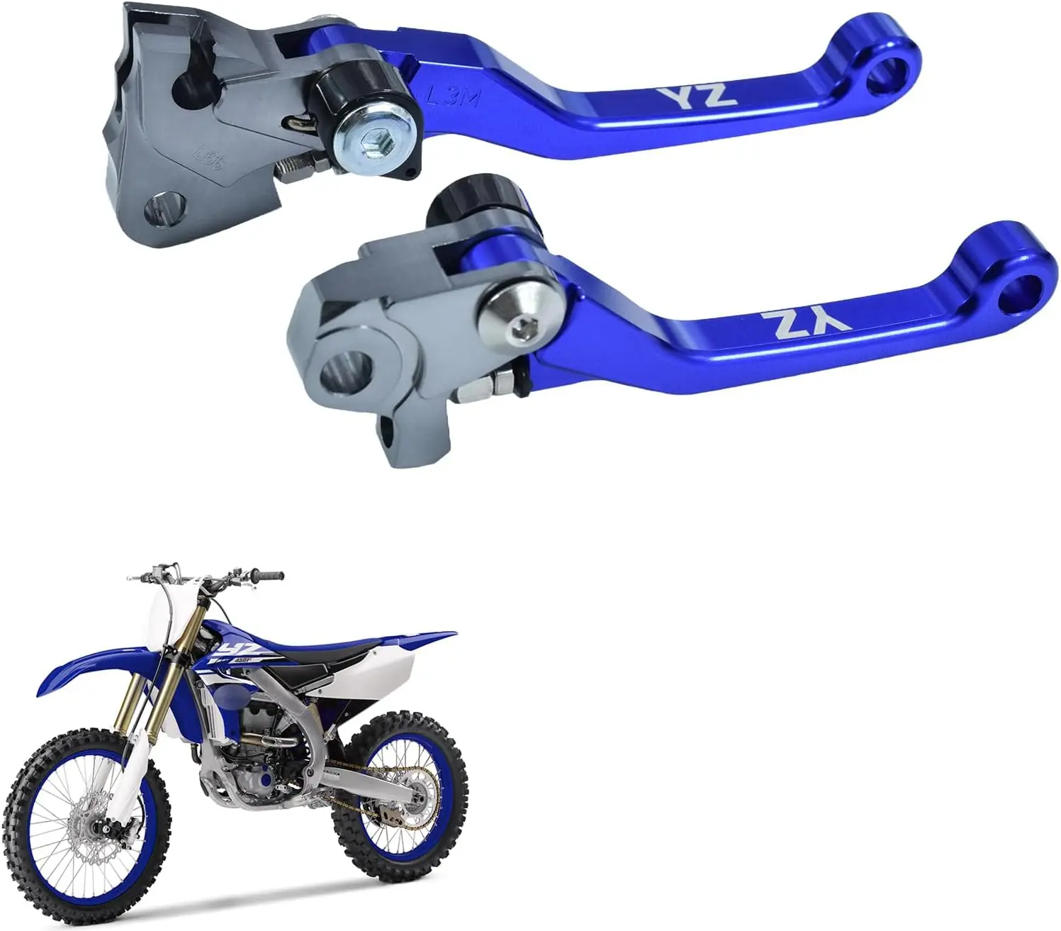 

CNC Aluminum Brake Clutch Lever for YZ250F YZ450F YZ125 2009-2023 (Blue)