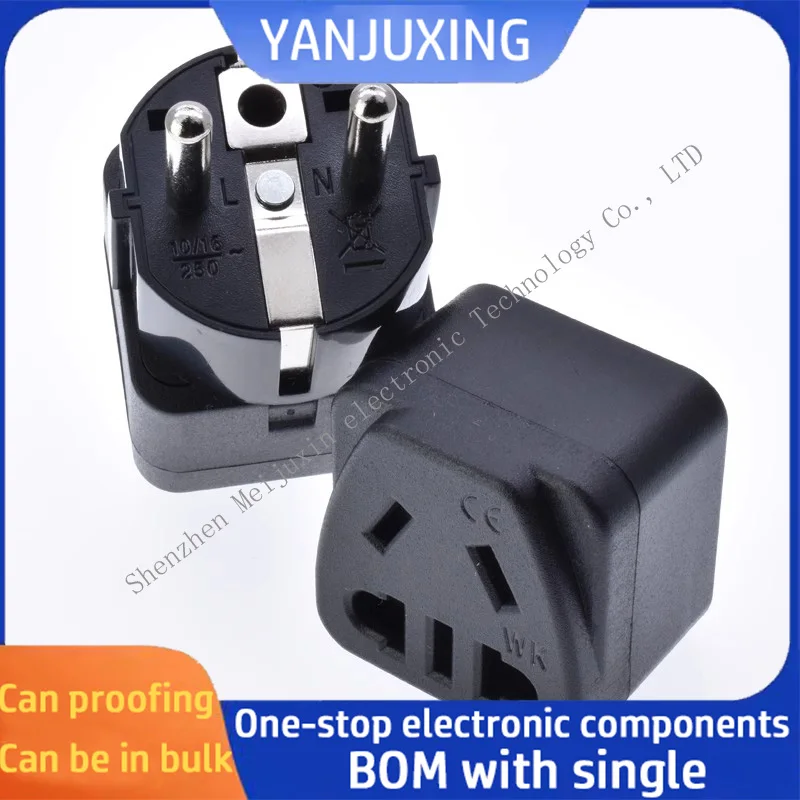 WK-9 New GB to German standard plug Germany France South Korea travel converter Domestic electrical appliances with foreign CE