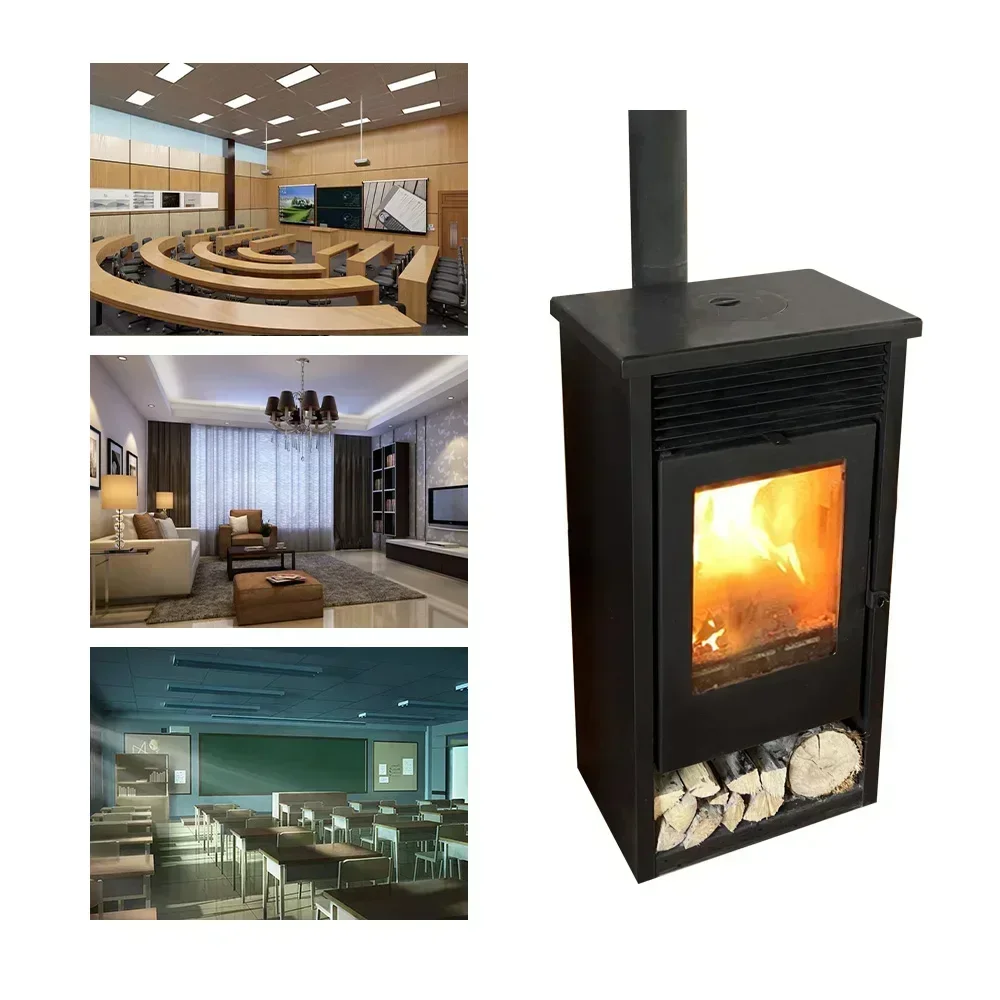 Household Wood Burner Fireplace Stove Real Fire Burning Efficient Excellent Performance for Home Heating
