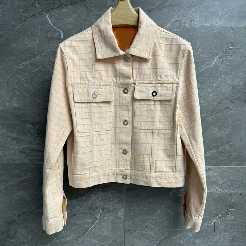 

Высококачественная женская новая осенняя повседневная куртка - Корейская версия, короткое модное пальто в стиле ретро с запонками 2592642