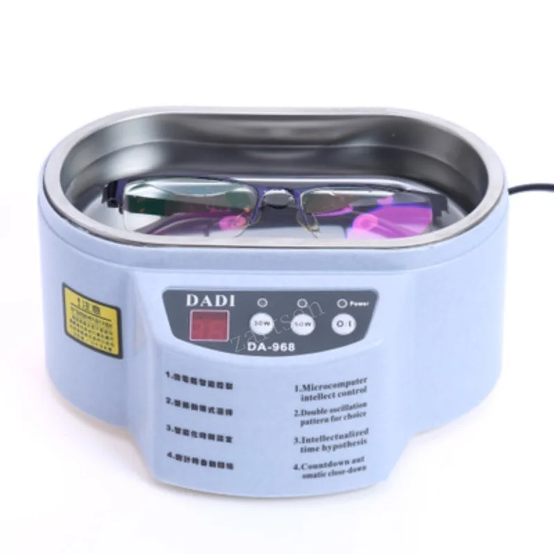 30/50W Digital Ultrasonic Cleaner Tub Dual Frequency Vibration Jewelry Parts Glasses Circuit Board Portable Watch Washer Machine