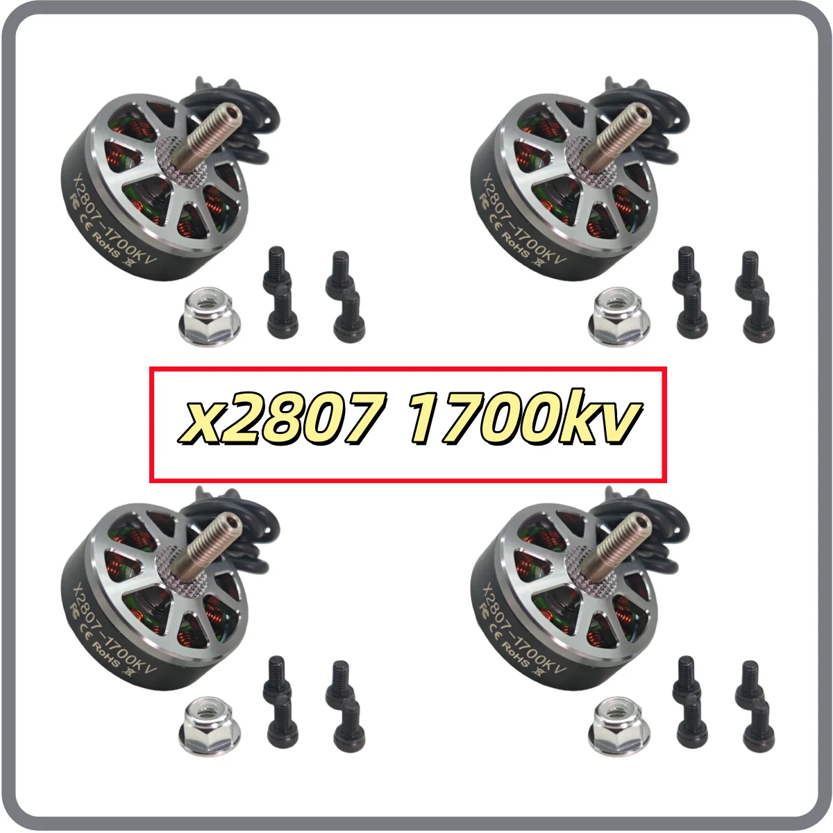 x2807 motor 2807 1500kv 2807 1700kv 3S-5S x2807 Borstelloze Motor voor Mark4 FPV Freestyle 7 inch Lange Afstand LR7 Drones