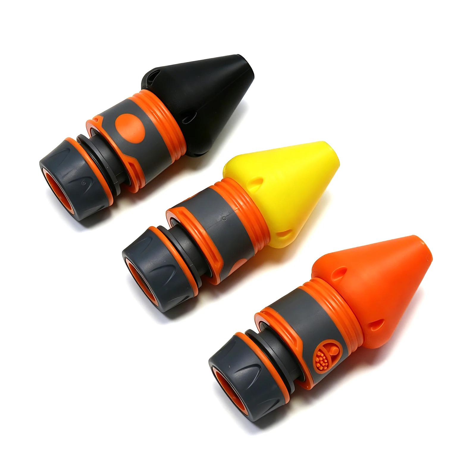 Heavy-Duty Plumbing Snake Jet with Powerful Water Flow Drain Cleaning, Manual Pipe Cleaner Tool Landscape Ditch Dredging Nozzle