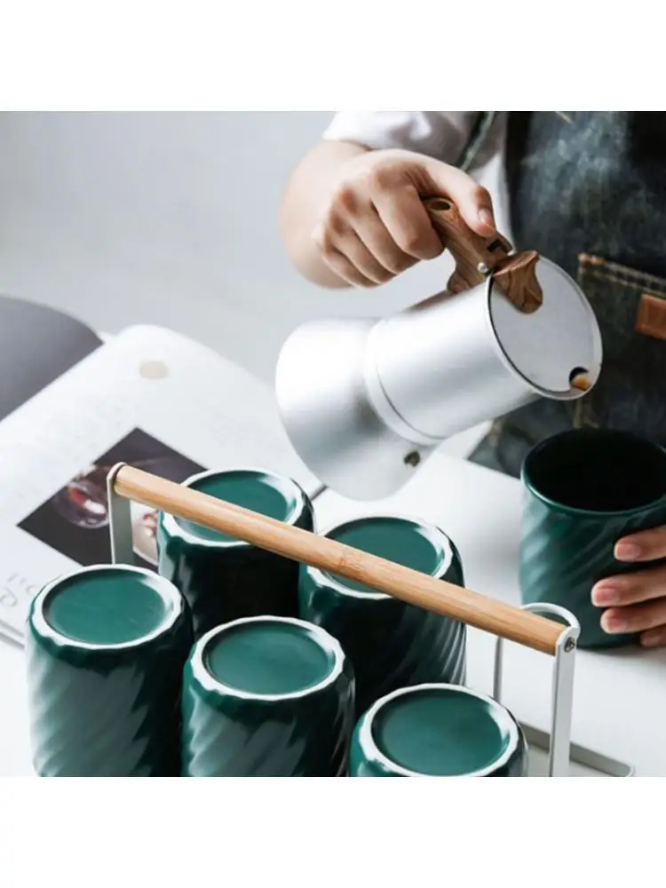 

E8BD Быстрозавариваемый кофейник на плите, 150 мл, кофеварка для эспрессо высокого давления из нержавеющей стали с термостойкой