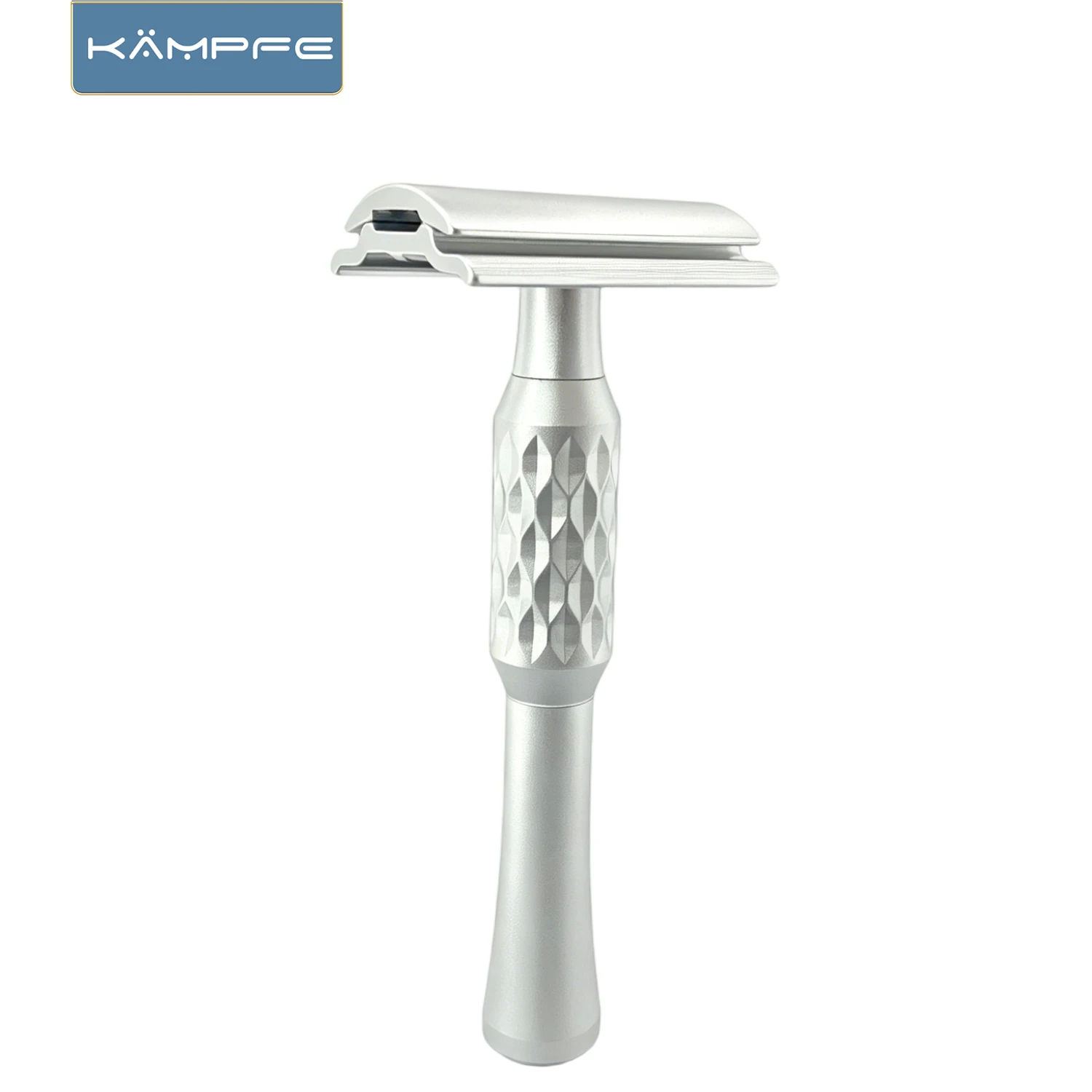 KAMPFE Classic Manual Safety Razor CNC Machined Aluminum Double Edge Closed Comb Metal Razor 5 Blades For Men Father's Day Gift
