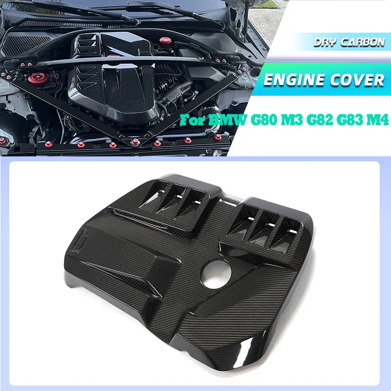 

Передняя накладка двигателя автомобиля Prepreg Dry Carbon для BMW G80 M3 G82 G83 M4 2021-2024, внутренняя накладка на капот двигателя
