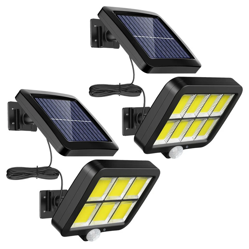 

NEW Solar Wall Light With Motion Sensor Outdoors PIR COB Sunlight Waterproof Wall Emergency Street Security Lamp 2024 For Garden