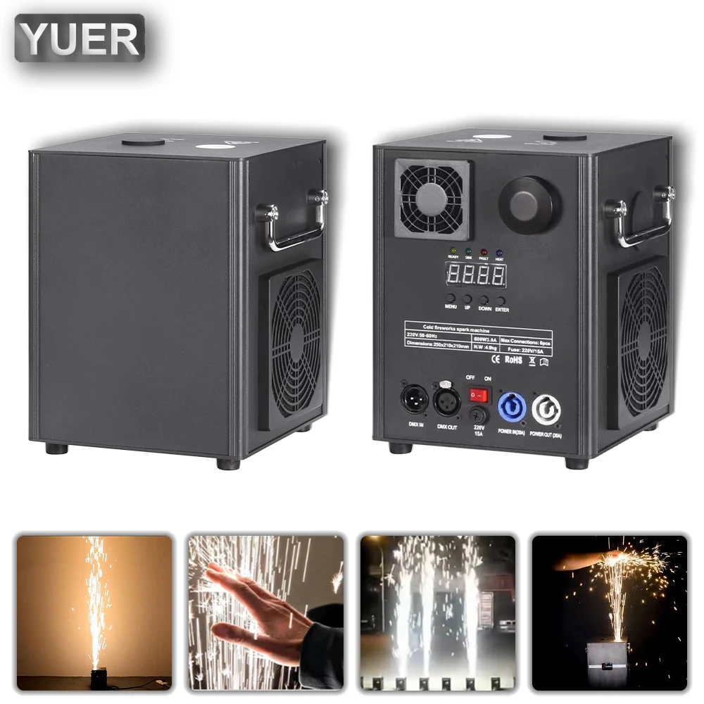 

NEW Cold 600W Cold Spark Machine DMX Cold Fireworks Fountain Spark Effect Machine For Wedding Party Sparkler Machine