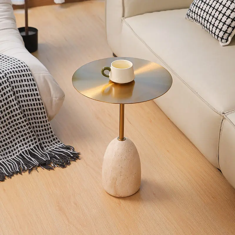 AA Natural marble edge few living room coffee round table