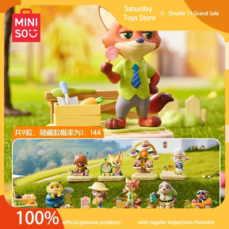 

Genuine Miniso Disney Zootopia Autumn Manor Series Figure Blind Box Decoration Gift Ornaments Figure Trendy Toys Glue Surprise