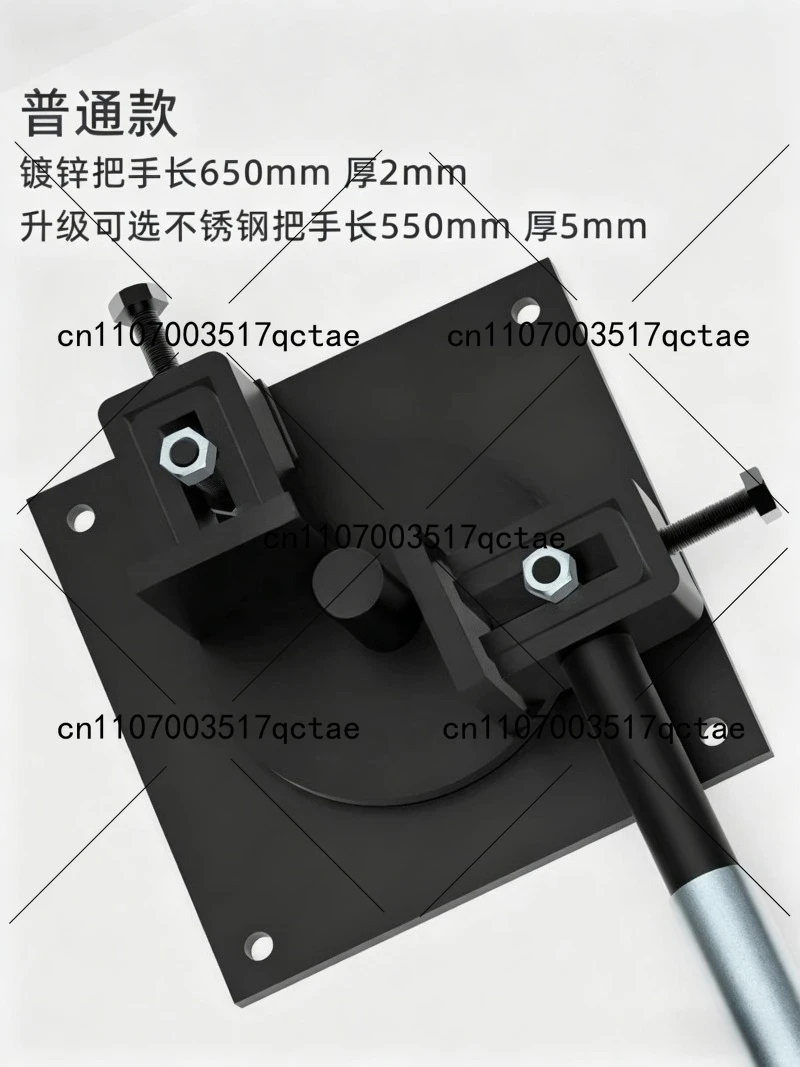 Small manual steel bar bending machine, bending machine tool round steel bending right angle wire