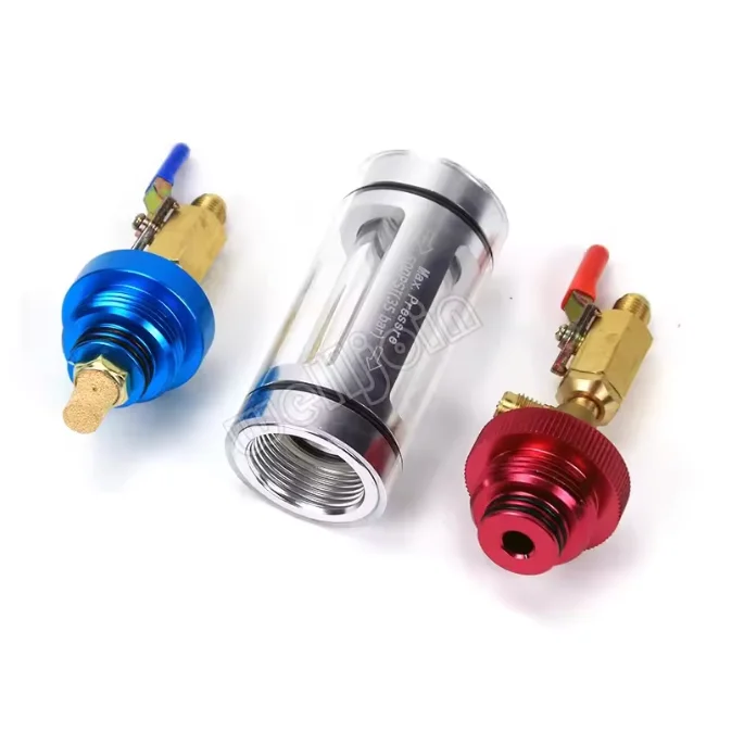 Tank Replacement Auto Repair Tool Assembly Parts Air Conditioner Refrigerant Filler Vacuum Type Water