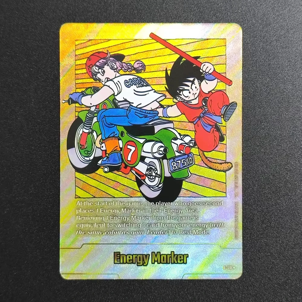 Dragon Ball Collection Cards Son Goku Beerus Energy Marker Card EN DIY High Quality Self Made Game Anime Cards Gift Toy view 4