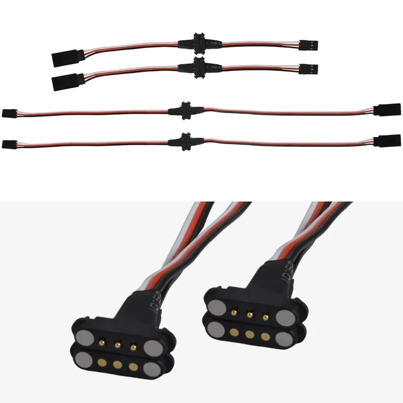 9IMOD 20CM 36CM Magnetic Model Cable Magnetic Suction line Simulation Plastic Snap-on Cable For RC Cars Boat Plane DIY Model